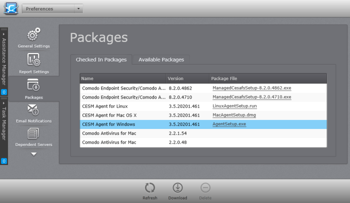 Comodo Silent Installation Switches